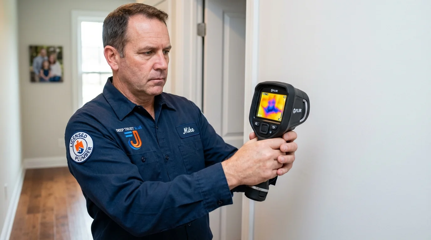 Thermal imaging leak detection by Johns Plumbing LLC in Cashton